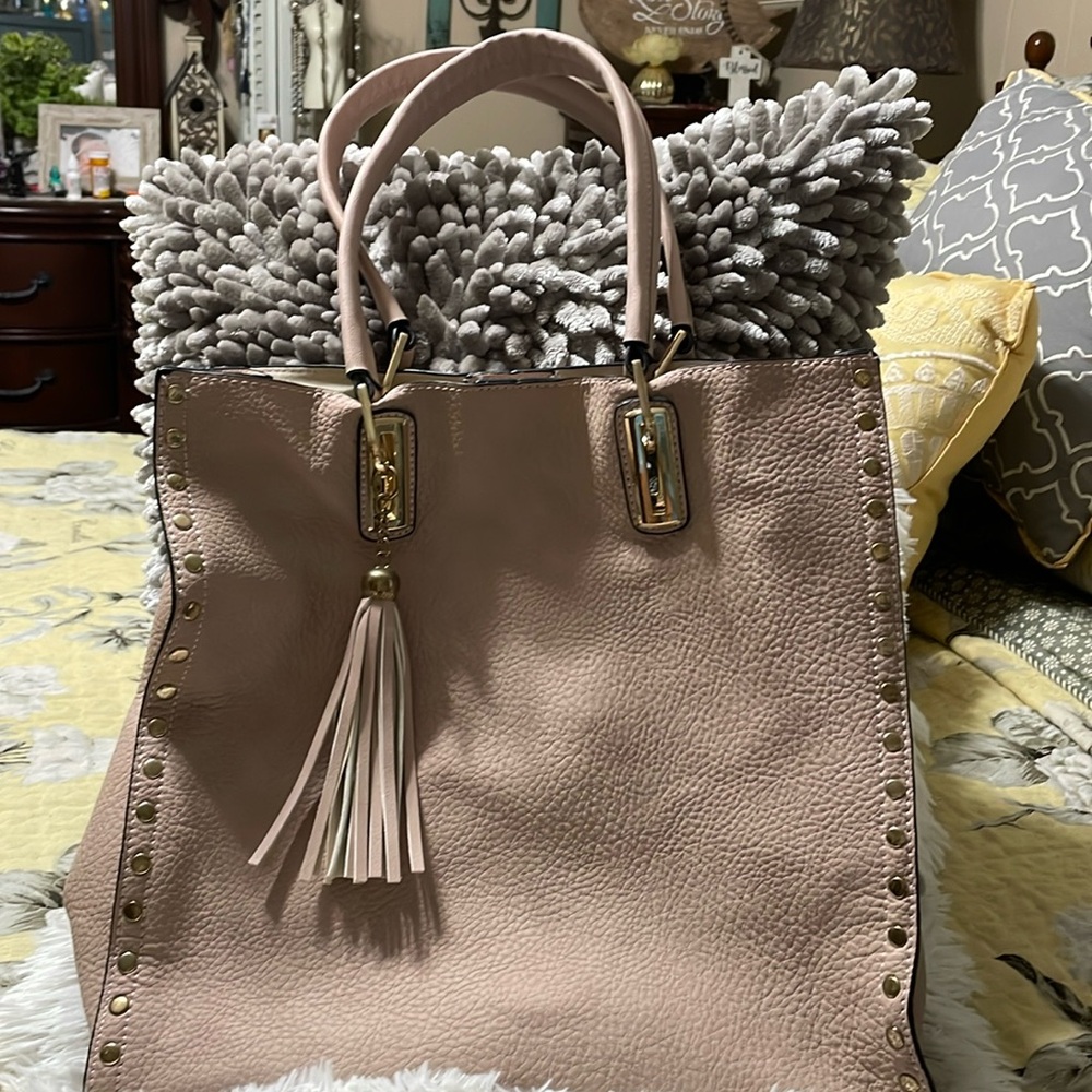 Brand New never used Light blush pink with Gold Hardware 2-1 purse